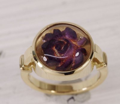 画像1: 【リフォーム・オーダー】お客様の片方になったイヤリングで指輪を制作