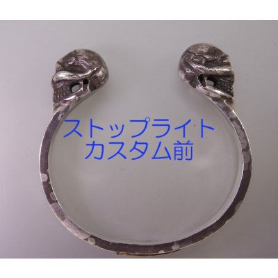 画像11: 【カスタマイズ】ストップライト(Stop Light)2スカルバングルに石留め