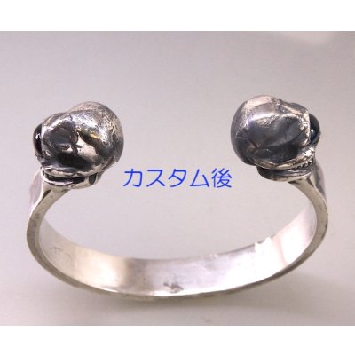 画像8: 【カスタマイズ】ストップライト(Stop Light)2スカルバングルに石留め