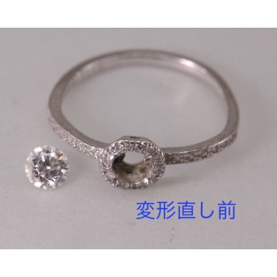 画像3: 【修理】【新品仕上げ】プラチナ ダイアモンドリングの変形直し