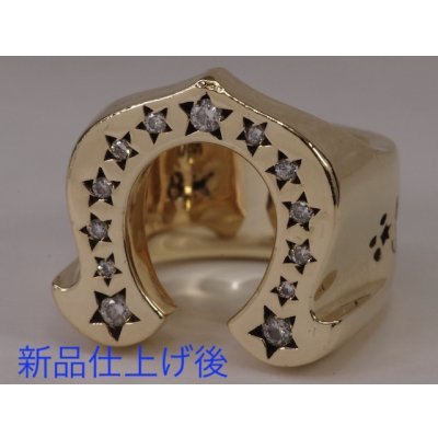 画像6: 【新品仕上げ】テンダーロイン（TENDERLOIN）8Kホースシューリングダイアモンド入り