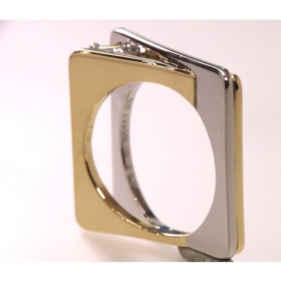 画像5: 【オーダー】Pt900/K18角ダイアモンドメンズライクリング