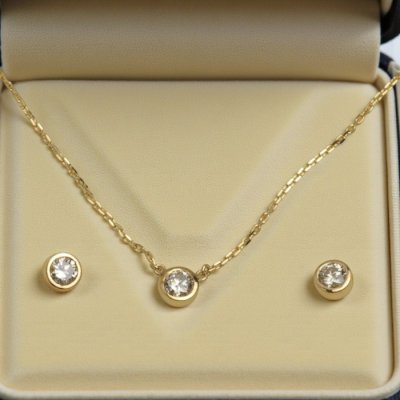 画像6: 【リフォーム例】ダイヤ3連ネックレスをペンダント＆ピアスセットへ