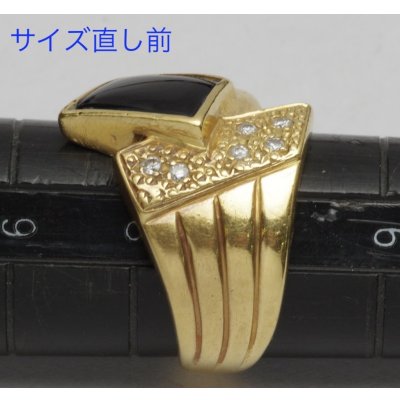 画像6: K18オニキスリングのサイズ直し