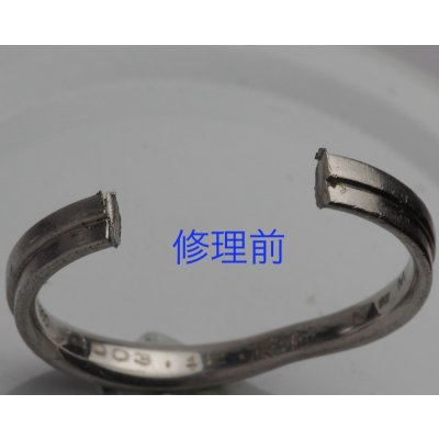 画像5: 消防署で切断した指輪の修復