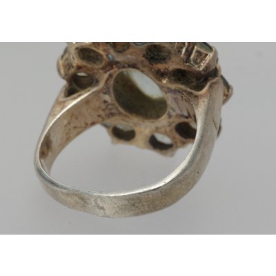 画像8: 【修理】シルバーブルー石入りリングのサイズ直し