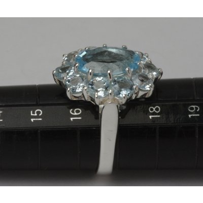 画像3: 【修理】シルバーブルー石入りリングのサイズ直し