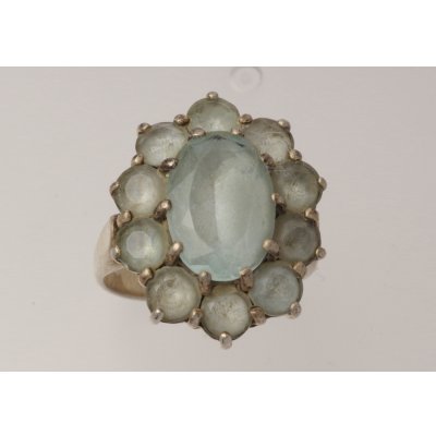 画像6: 【修理】シルバーブルー石入りリングのサイズ直し