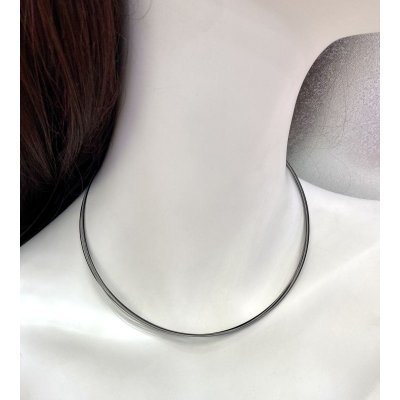 画像4: 【取り寄せ商品】12連ワイヤーネックレス（ブラック×グレー）