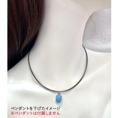 画像5: 【取り寄せ商品】12連ワイヤーネックレス（ブラック×グレー）