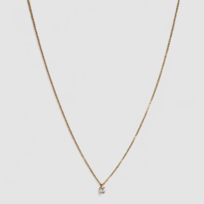 画像5: K18 1粒ダイヤモンドネックレス