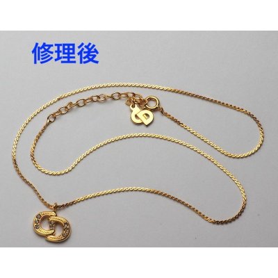 画像3: 【修理例】切れたDior(ディオール)ロゴ ネックレス の溶接