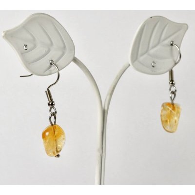 画像2: シトリンタンブル ステンレスピアス