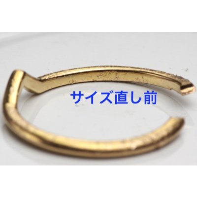 画像2: 【修理】【新品仕上げ】ティファニー（Tiffany）Vバンドリングのサイズ直し