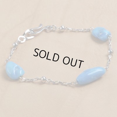 画像6: Pt900 アリゾナターコイズブレスレット