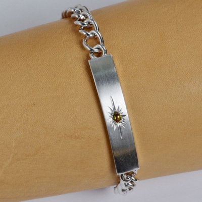 画像8: 【50％OFF】SV925 IDブレスレット (イエローサファイア)(ブルートパーズ)