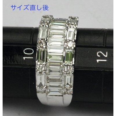 画像2: プラチナダイアモンドリングのサイズ直し