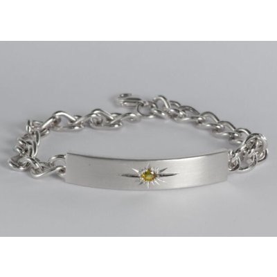 画像7: 【50％OFF】SV925 IDブレスレット (イエローサファイア)(ブルートパーズ)