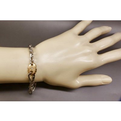 画像5: SVダイヤモンド 入りブレスレット　K18プレート付