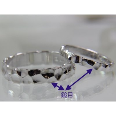 画像5: 【オーダー】【ペア・ブライダル】槌目シルバーペアリング