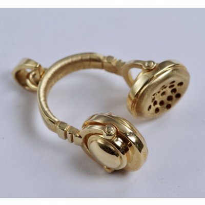 画像6: ★再入荷★SV925ヘッドホンペンダントトップ ゴールドメッキ