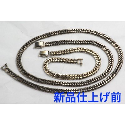 画像3: K18ホワイトゴールド喜平ブレス、ネックレスの新品仕上げ