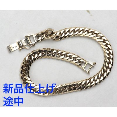 画像2: K18ホワイトゴールド喜平ブレス、ネックレスの新品仕上げ