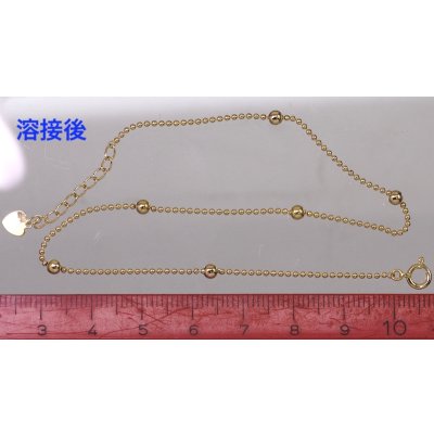 画像2: K18 ボールチェーンネックレスの修理