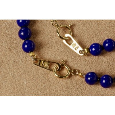 画像5: K18ボール入ラピスラズリ(アフガニスタン産)ブレスレット  12月誕生石