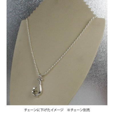 画像9: シルバーフィッシュフックペンダントトップ Lサイズ