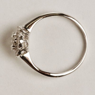 画像4: K18WGダイヤモンドフラワーリング