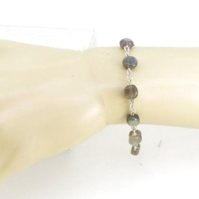 画像10: SV925ラブラドライトオリジナルブレスレット