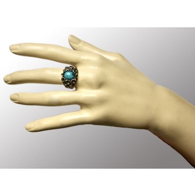 画像6: SV925ターコイズオリジナルダリヤリング