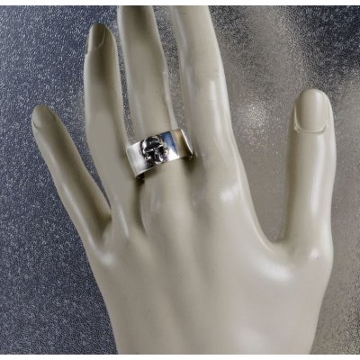 画像5: 【50%OFF】SV925平打ちスカルリング01