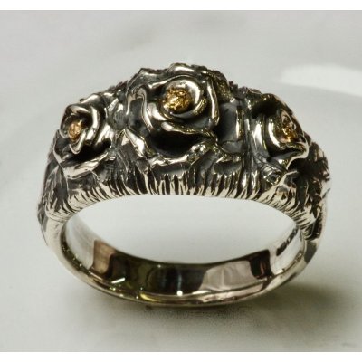 画像3: SV925/K18スリーローズリング