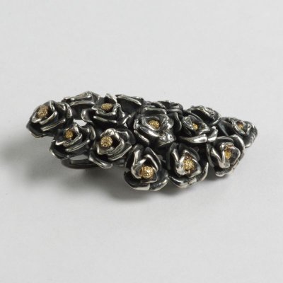 画像3: SV925重厚ローズ×K18 ペンダントトップ