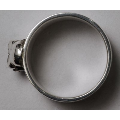 画像3: 【50%OFF】SV925平打ちスカルリング01