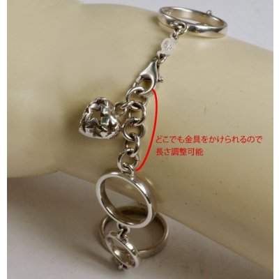画像7: 【50%OFF】SV925ブレスレット　チャーム付き