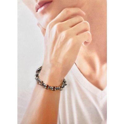 画像4: 【70%OFF】sv925イーグル＆リングスブレスレット