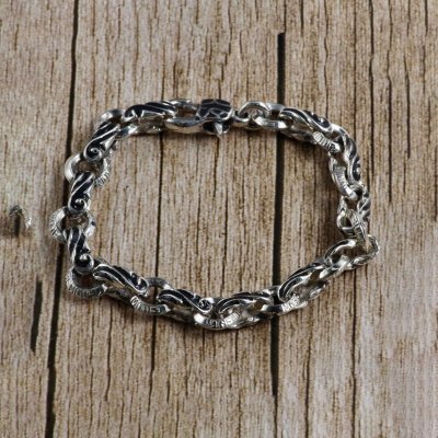 画像6: 【70%OFF】sv925アラベスク&リングスブレスレット