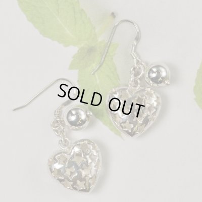 画像5: 【50%OFF】SV925星柄ハート＆シルバーボールピアス