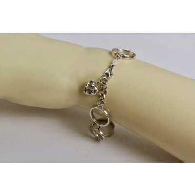 画像6: 【50%OFF】SV925ブレスレット　チャーム付き