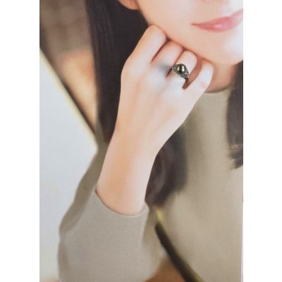 画像6: sv925黒蝶パール＆CZリング