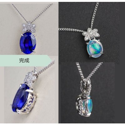 画像4: 【リフォーム・オーダー例】リングの石でPt900ペンダント制作