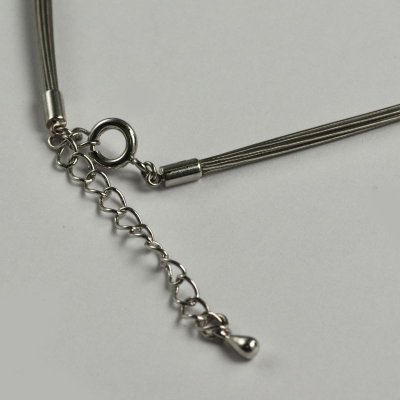 画像3: 【取り寄せ商品】12連ワイヤーネックレス（グレー）