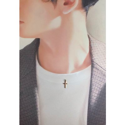 画像7: K18ダイヤ入りクロスペンダント