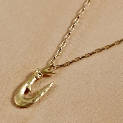 画像6: K18縄文釣り針 小 ペンダント