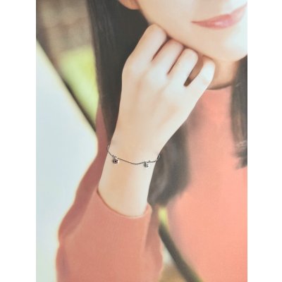 画像5: Ptルビー・ダイヤモンド 星形チャーム付きチェーンブレスレット