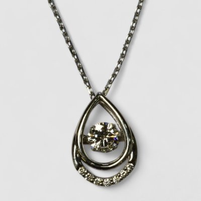 画像2: 【ソーティング付】Pt ダイヤモンドペンダントネックレス