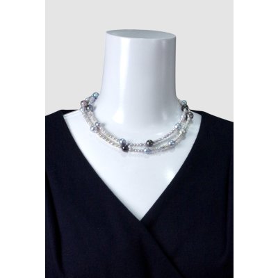 画像9: 黒蝶パール×アコヤパールネックレス